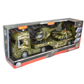 City Service Car - 1:12 Vojenský tahač s vrtulníkem a tankem