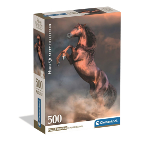 Puzzle 500 dílků Divoký červený hřebec