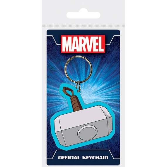 Marvel gumová klíčenka Thorovo kladivo                    