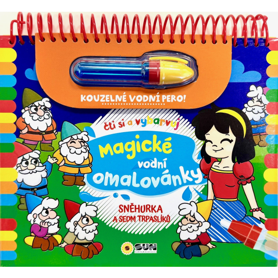 Čti a vybarvuj - Sněhurka a sedm trpaslíků - Magické vodní omalovánky                    