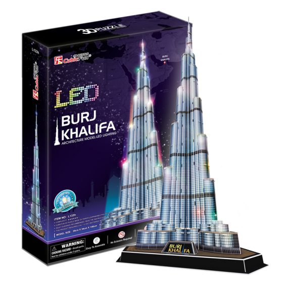 Puzzle 3D Burj Khalifa / led                    